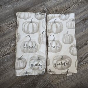 Pumpkin Themed Kitchen Towels